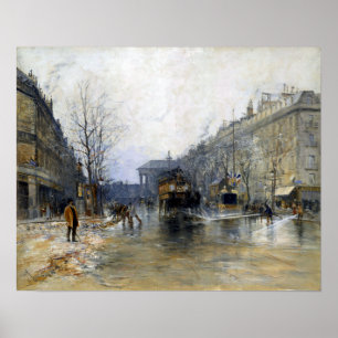 Frank Myers Boggs Paris Street Scene Poster