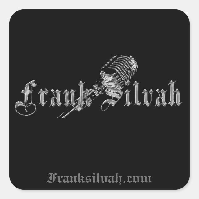 Frank Silvah Edition (Aufkleber) Quadratischer Aufkleber (Vorderseite)
