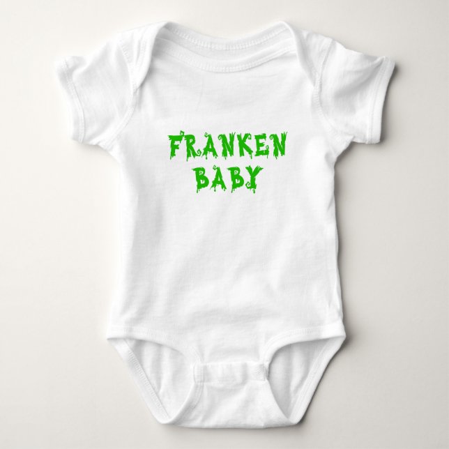Franken Baby Monster Halloween Baby Strampler (Vorderseite)
