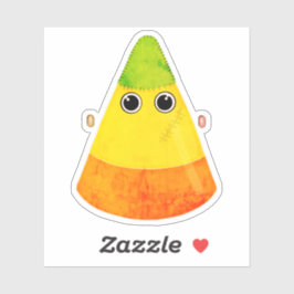 Franken Candy Corn Halloween Aufkleber