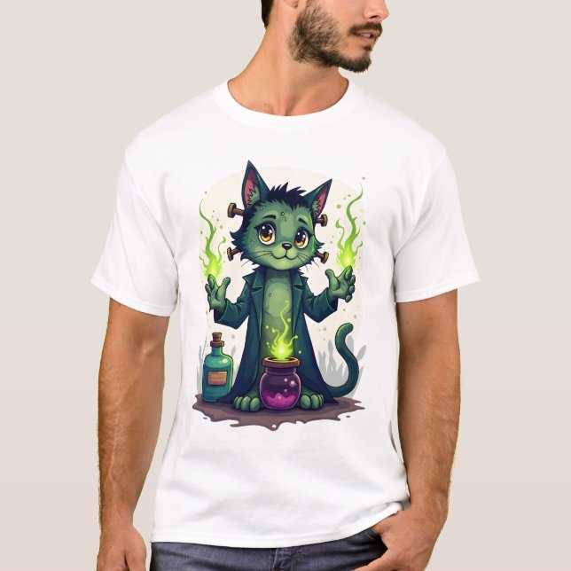 Franken-Katzen-Labor T-Shirt (Vorderseite)