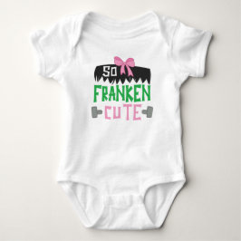 Franken Niedlich Funny Pink Baby Girl Halloween Strampler