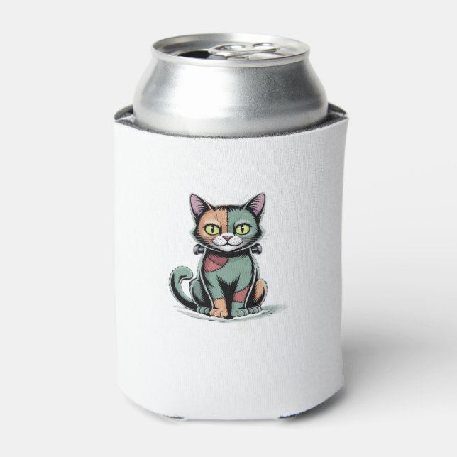 FrankenCat Oversized T - Shirt Dosenkühler (Kanne Vorderseite)