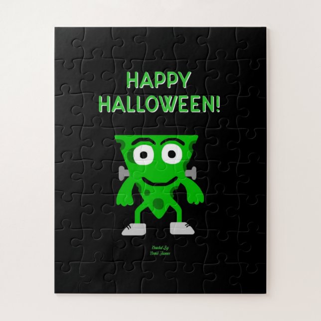 FrankenCheese Halloween Greetings Puzzle (Vertikal)