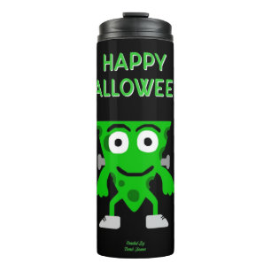 FrankenCheese Halloween Greetings Thermal Tumbler Thermosbecher