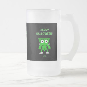 FrankenCheese Halloween Salutations Mug Frosted