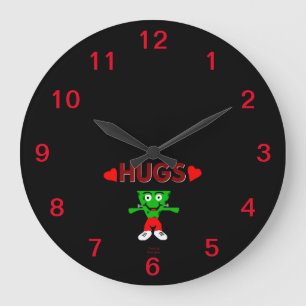 FrankenCheese Hugs Acrylmauer-Uhr Große Wanduhr