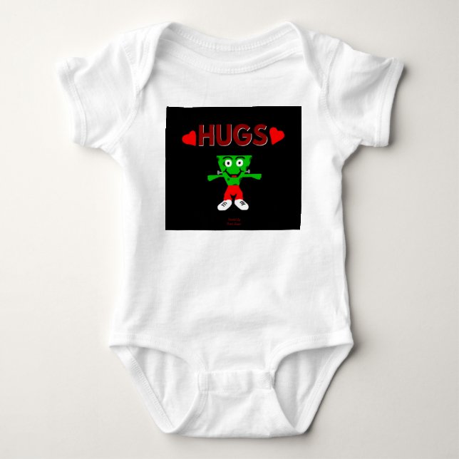 FrankenCheese Hugs Baby Jersey Bodysuit Baby Strampler (Vorderseite)