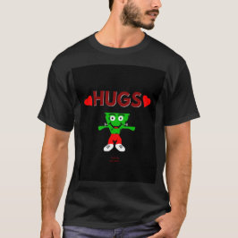 FrankenCheese Hugs Men's Black Basic T Shirt