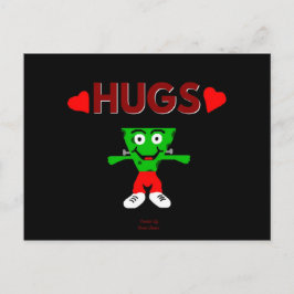 FrankenCheese Hugs Postcard Postkarte