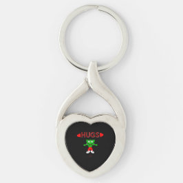 FrankenCheese Hugs Twisted Heart Keychain Schlüsselanhänger