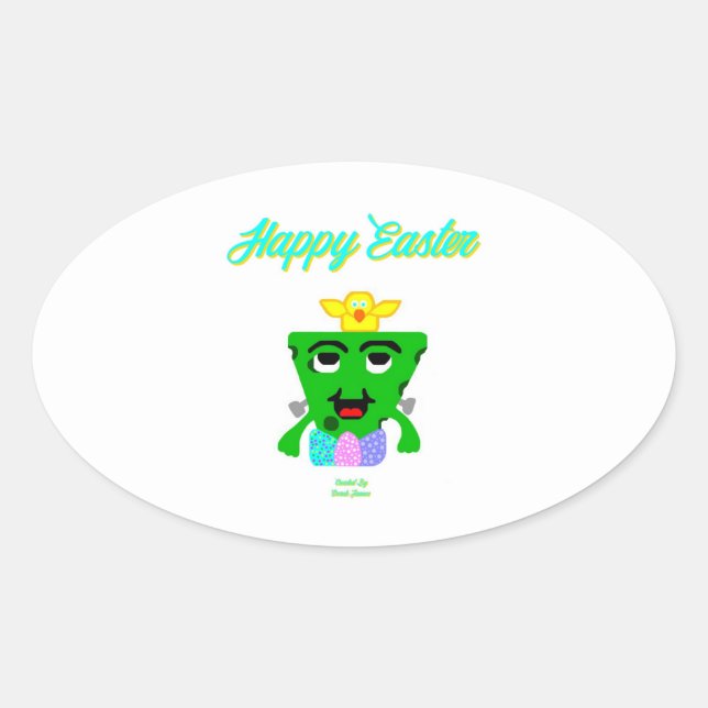 FrankenCheese Oval Sticker (Vorderseite)