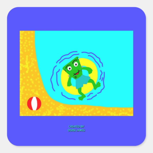 FrankenCheese Summer Square Sticker (Vorderseite)