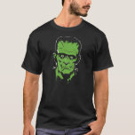Frankenhead T-Shirt<br><div class="desc">Minimales Design des klassischen Frankensteins,  perfekt zu Halloween!</div>