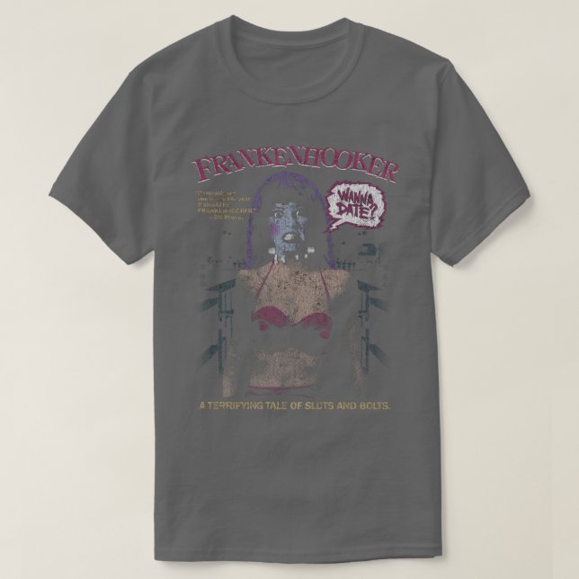 Frankenhooker DISTRESSED Horror T-Shirt (Design vorne)