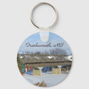 Frankenmuth Michigan bedeckte Schlüsselanhänger