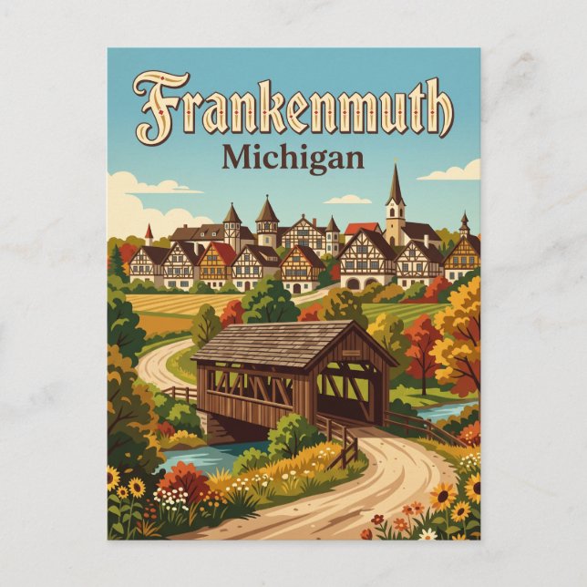 Frankenmuth USA Postkarte (Vorderseite)