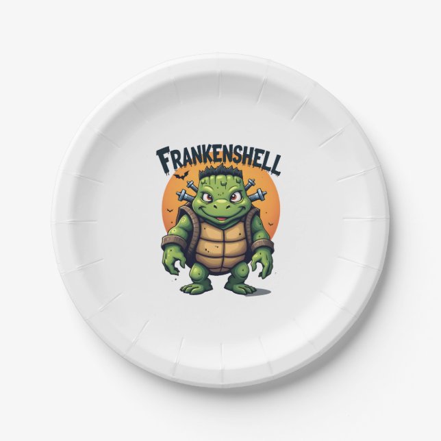 Frankenshell Turtle Pappteller (Vorderseite)