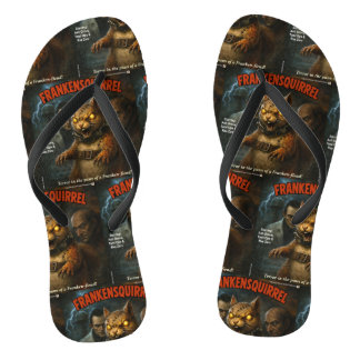 Frankensquirrel Flip Flops