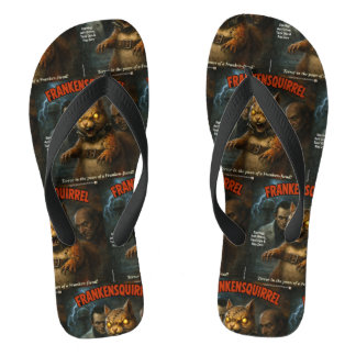 Frankensquirrel Flip Flops