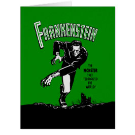 Frankenstein - BIG Grußkarte 8.5x11 Halloween