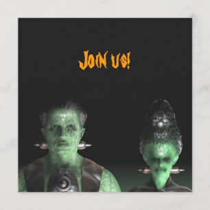 Frankenstein & Bride - Halloween-Party Einladung