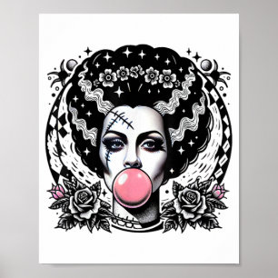 Frankenstein-Bubblegum-Monster-Halloween Poster