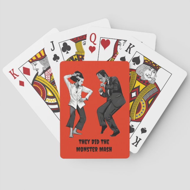 Frankenstein Dancing Playing Cards Spielkarten (Rückseite)