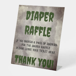 Frankenstein Diaper Raffle Sockelschild