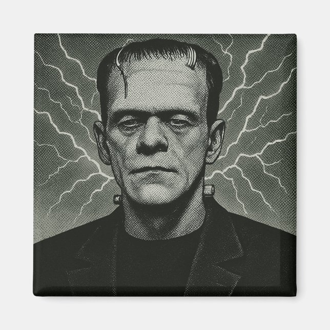 Frankenstein Electricity Art Magnet (Vorne)