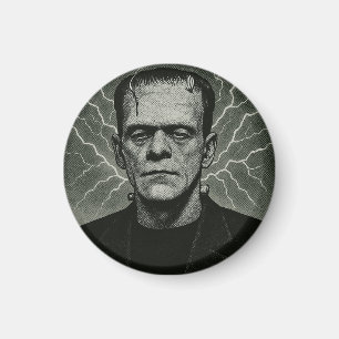 Frankenstein Electricity Art Magnet