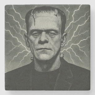 Frankenstein Electricity Art Steinuntersetzer