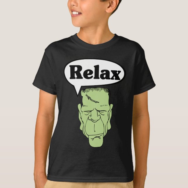 Frankenstein entspannen sich T - Shirt (Vorderseite)