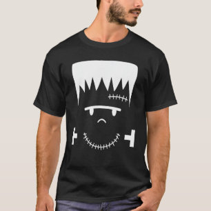 Frankenstein Face Funny Halloween Costume T-Shirt