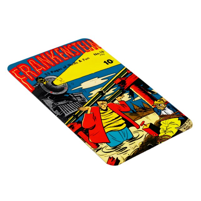 Frankenstein-Fun-Comic-Magnet aus den 1940ern  Magnet (Rechte Seite)