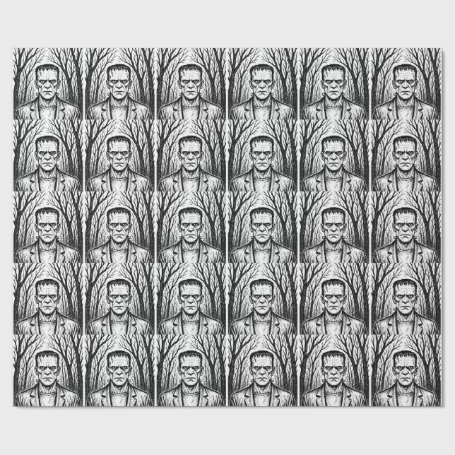 Frankenstein Geschenkpapier (Flach)