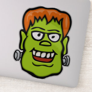 Frankenstein-Gesicht   Halloween-Monster Aufkleber