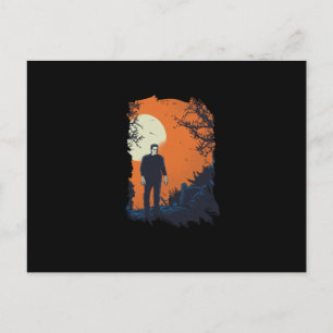 Frankenstein-Grafik Postkarte