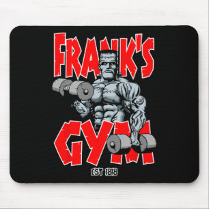 Frankenstein Gym Funny Bodybuilding Fitness Workou Mousepad