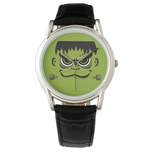 Frankenstein Halloween Face Armbanduhr (Vorderseite)
