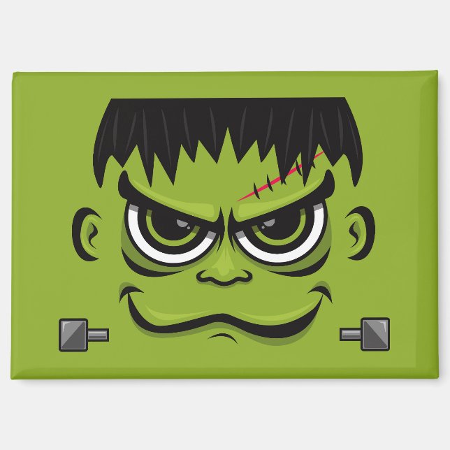 Frankenstein Halloween Face Magnet (Vorderseite)