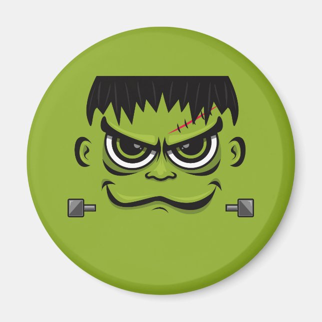 Frankenstein Halloween Face Magnet (Vorne)