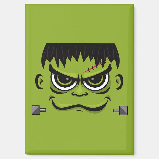 Frankenstein Halloween Face Magnet (Vorderseite)