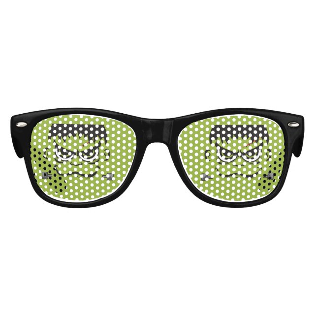 Frankenstein Halloween Face Partybrille (Vorderseite)