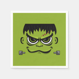 Frankenstein Halloween Face Serviette