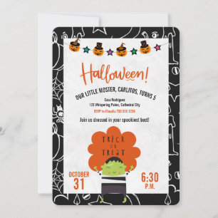 Frankenstein Halloween Party Einladung