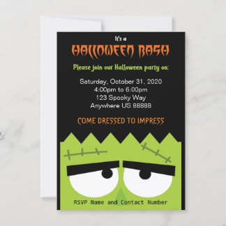 Frankenstein Halloween Party Invitation