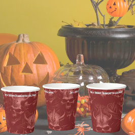 Frankenstein Halloween-Party Paper Cups Pappbecher