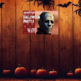 Frankenstein Halloween-Party Poster