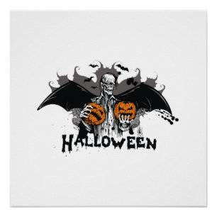 Frankenstein Halloween Poster